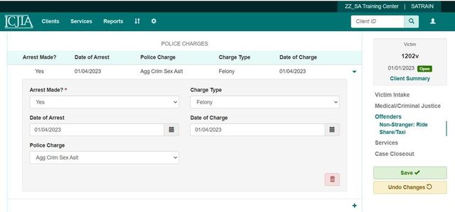 Offender Police Charges