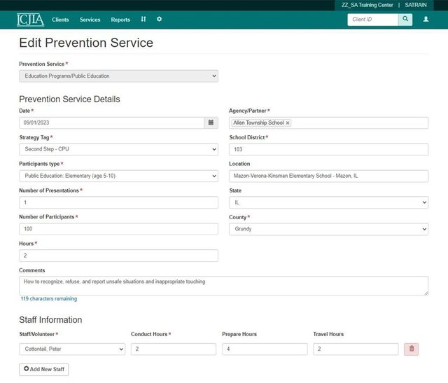 Prevention Services